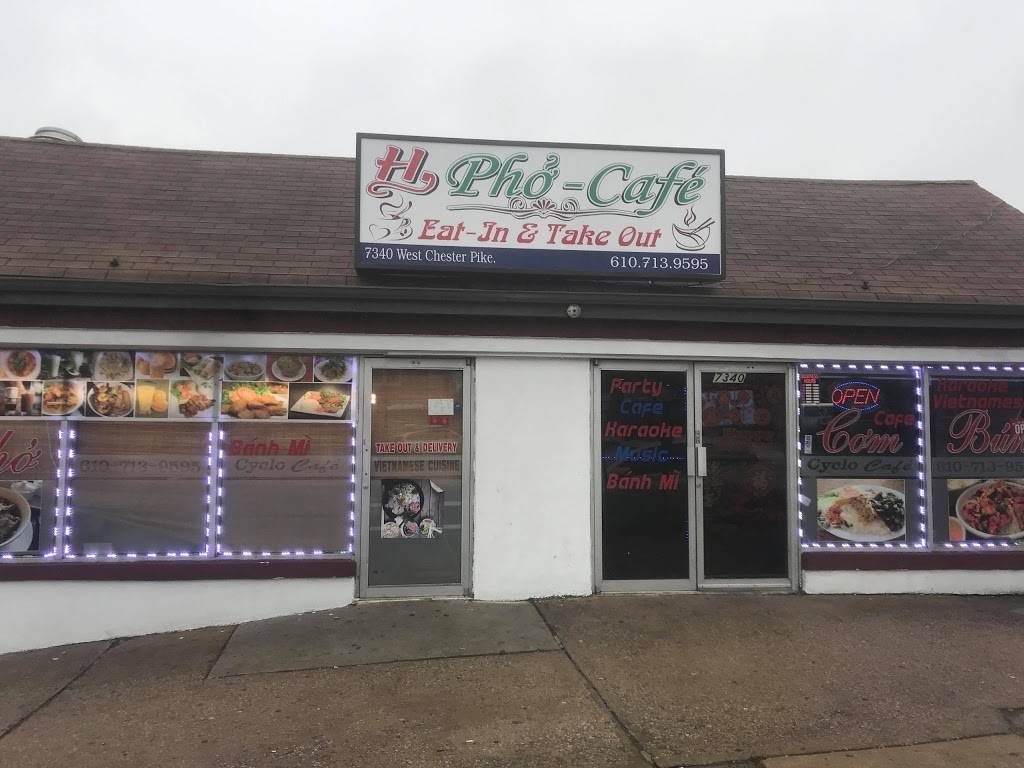 H Pho cafe | restaurant | 7340-7342 West Chester Pike, Upper Darby, PA 19082, USA | 6107139595 OR +1 610-713-9595