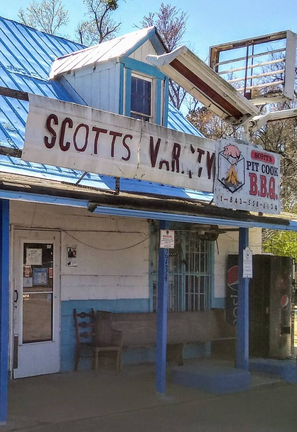 Scotts BarBQue | restaurant | 5420, 2734 Hemingway Hwy, Hemingway, SC 29554, USA | 8435580134 OR +1 843-558-0134