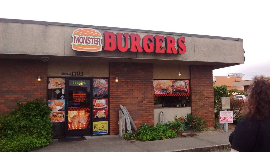Monster Burgers | restaurant | 1703 S 324th St ste a, Federal Way, WA 98003, USA | 2538159863 OR +1 253-815-9863
