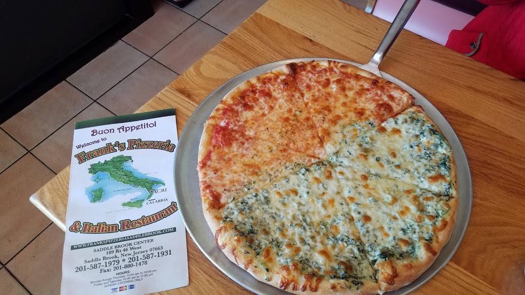 Franks Pizza & Restaurant | restaurant | 189 US-46, Saddle Brook, NJ 07663, USA | 2015871979 OR +1 201-587-1979