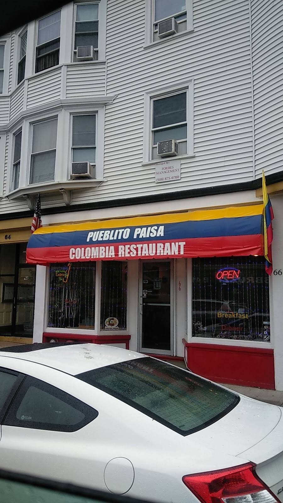 Pueblito Paisa Colombia Restaurant | restaurant | 66 Hollis St, Framingham, MA 01702, USA | 5084241125 OR +1 508-424-1125