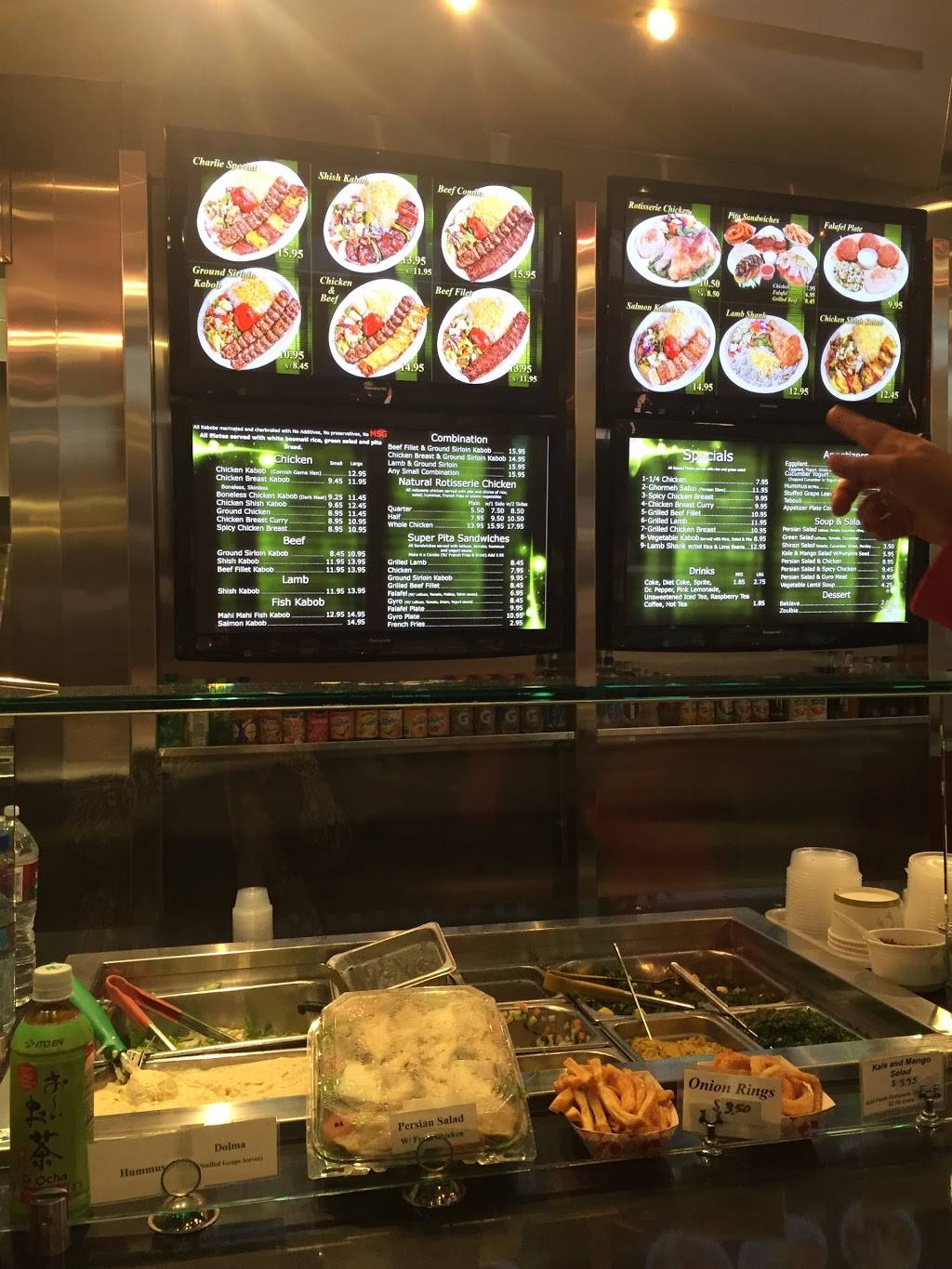 Charlie Kabob | meal takeaway | 395 Santa Monica Pier Suite 392, Santa Monica, CA 90401, USA | 3103935535 OR +1 310-393-5535