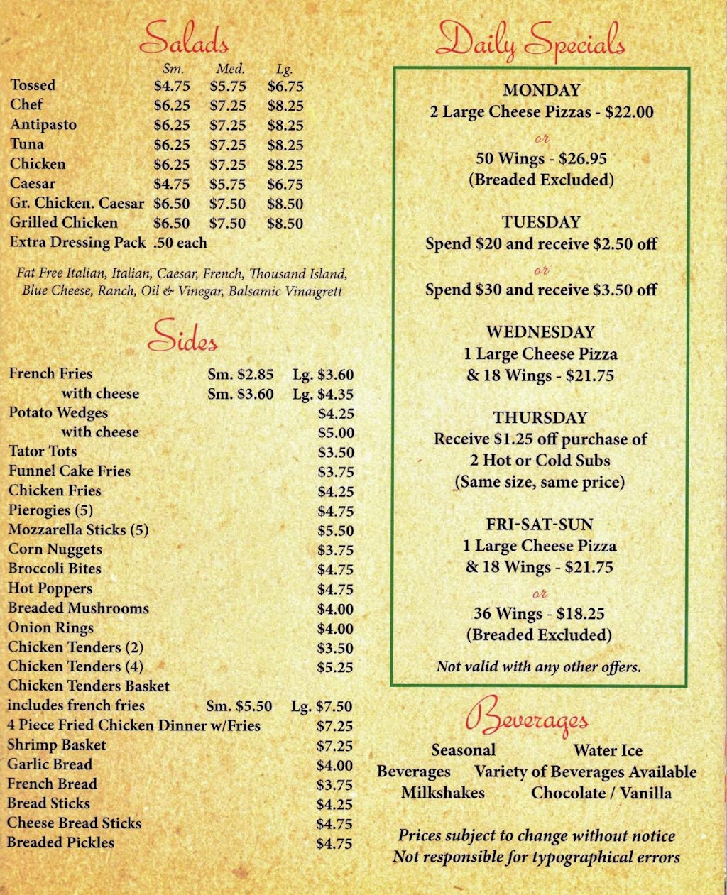 Papa Bernards Pizzeria | restaurant | 801 PA-100, Bechtelsville, PA 19505, USA | 6104739200 OR +1 610-473-9200