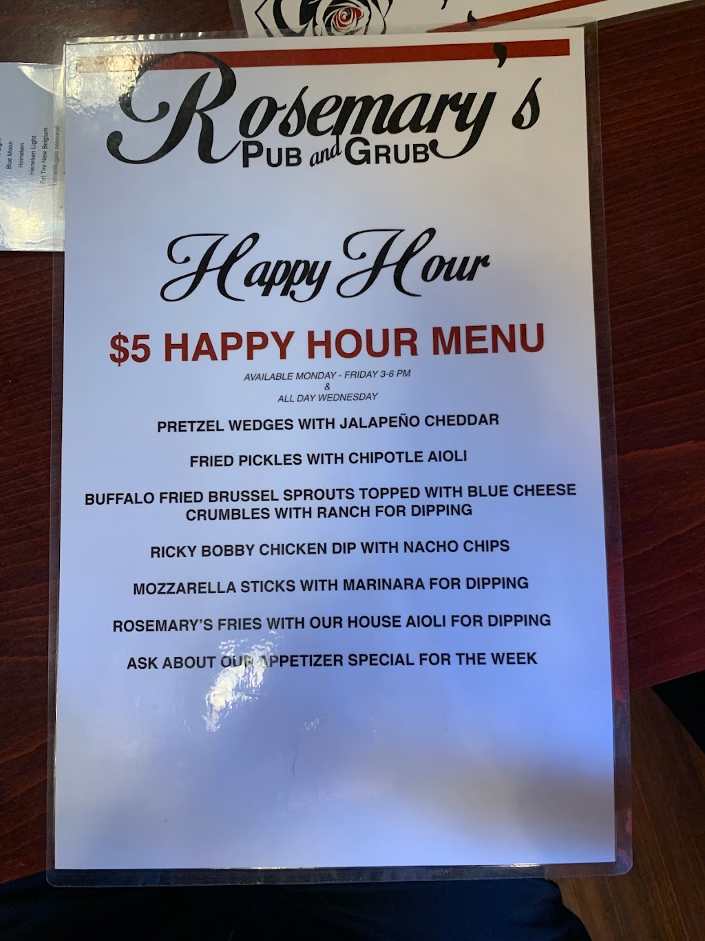 RoseMarys Pub & Grub | restaurant | 11 Union St, Montgomery, NY 12549, USA | 8457697706 OR +1 845-769-7706