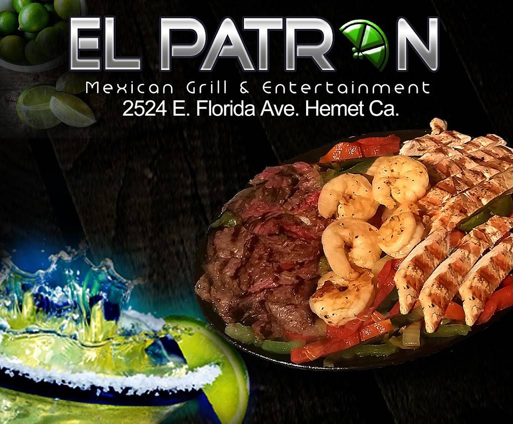 El Patron Mexican Grill and Entertainment | restaurant | 2524 E Florida Ave, Hemet, CA 92544, USA | 9516524545 OR +1 951-652-4545