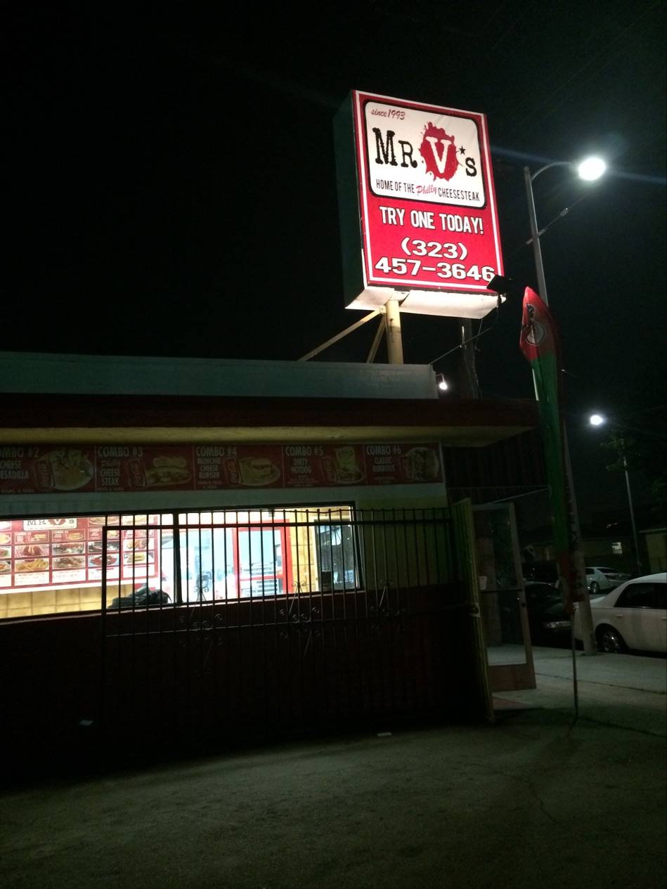 Mr Vs Philly Cheesesteak & Burritos | restaurant | 9220 S Western Ave, Los Angeles, CA 90047, USA | 3234573646 OR +1 323-457-3646