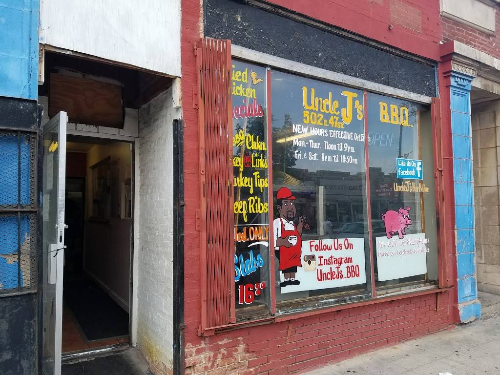 Uncle Js B.B.Q | restaurant | 502 E 47th St, Chicago, IL 60615, USA | 8722443852 OR +1 872-244-3852