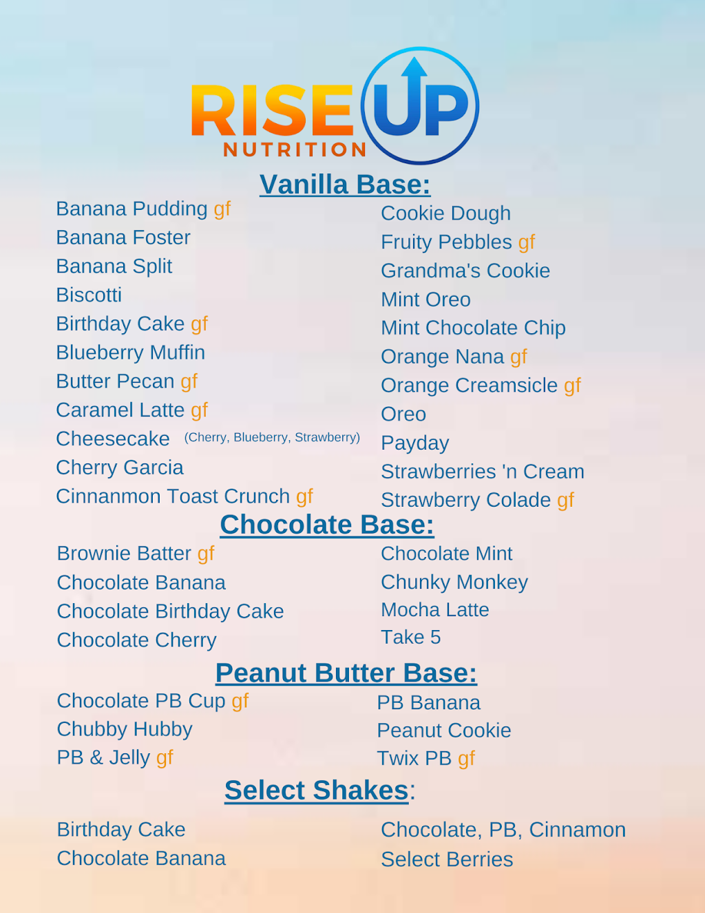 Rise Up Nutrition | restaurant | 319 E Jimmie Leeds Rd, Galloway, NJ 08205, USA | 6092416646 OR +1 609-241-6646