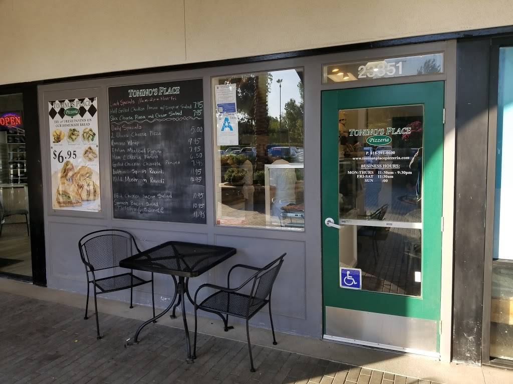 Toninos Place Pizzeria | meal delivery | 23351 Mulholland Dr, Woodland Hills, CA 91364, USA | 8185910600 OR +1 818-591-0600