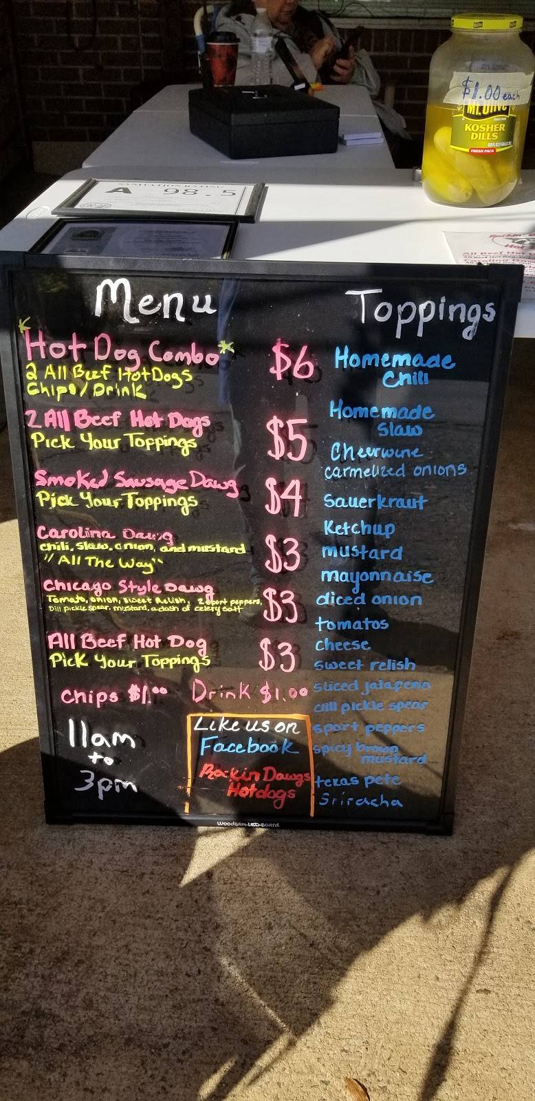 Rockin Dawgs Hot Dogs | restaurant | 904 Brookway W Dr, Lewisville, NC 27023, USA | 3364164699 OR +1 336-416-4699