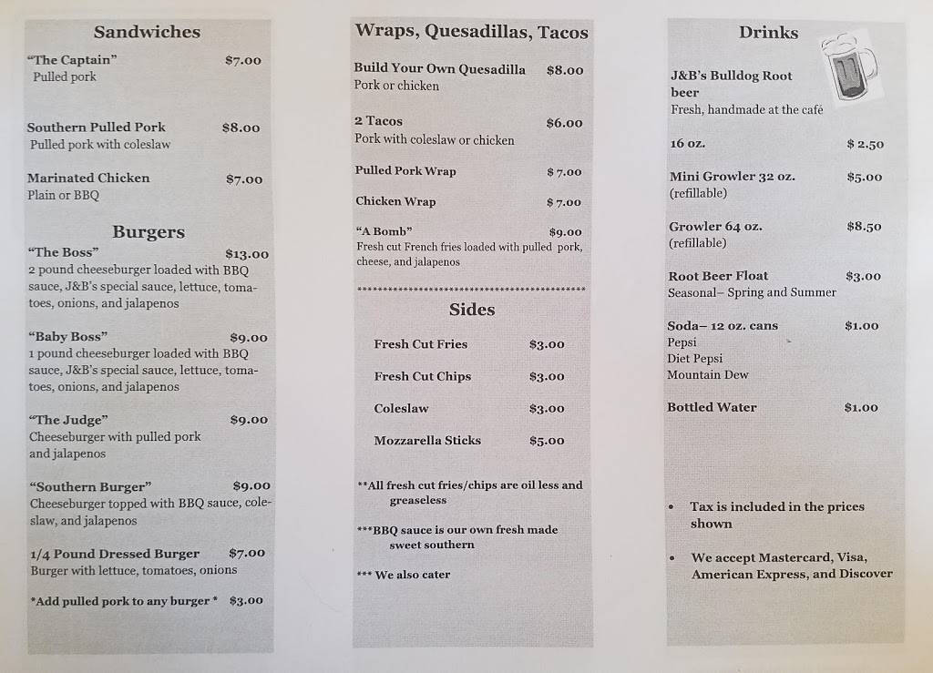 J & Bs Bulldog Café & Hots | restaurant | 102 W 14th St, Elmira Heights, NY 14903, USA | 6073312922 OR +1 607-331-2922