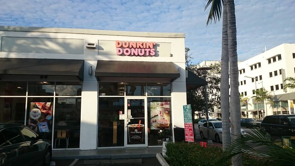 Dunkin | bakery | 1606 Alton Rd, Miami Beach, FL 33139, USA | 3054283923 OR +1 305-428-3923