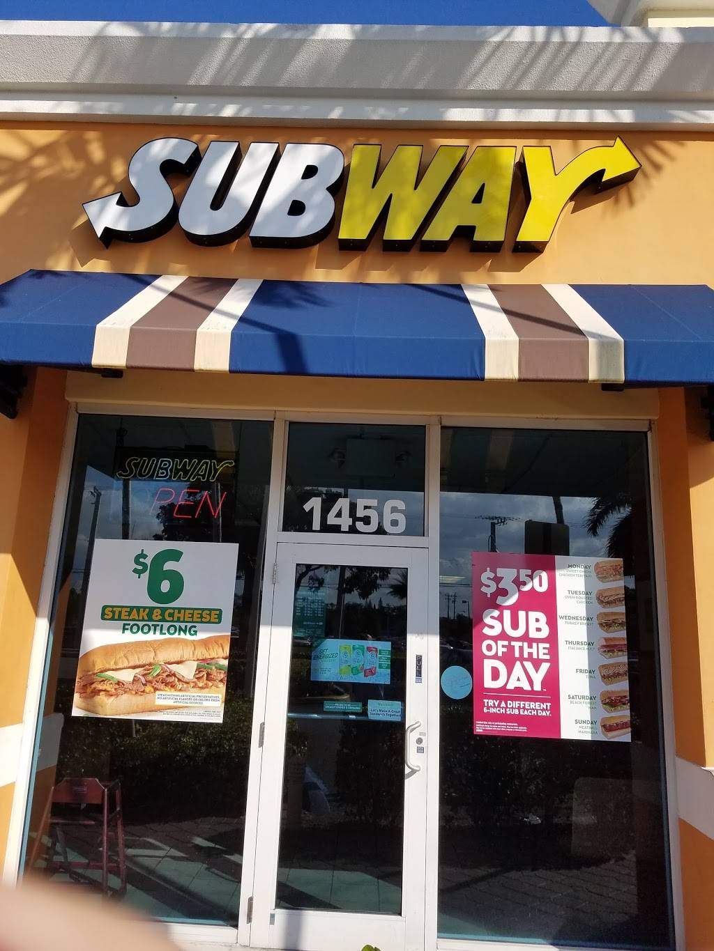Subway Restaurants | restaurant | 1456 Federal Hwy, Deerfield Beach, FL 33441, USA | 9544820642 OR +1 954-482-0642