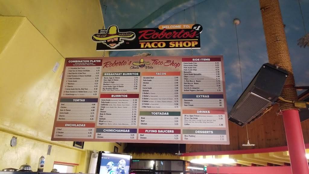 Robertos Taco Shop | restaurant | 1052 Broadway, Chula Vista, CA 91910, USA | 6194252400 OR +1 619-425-2400