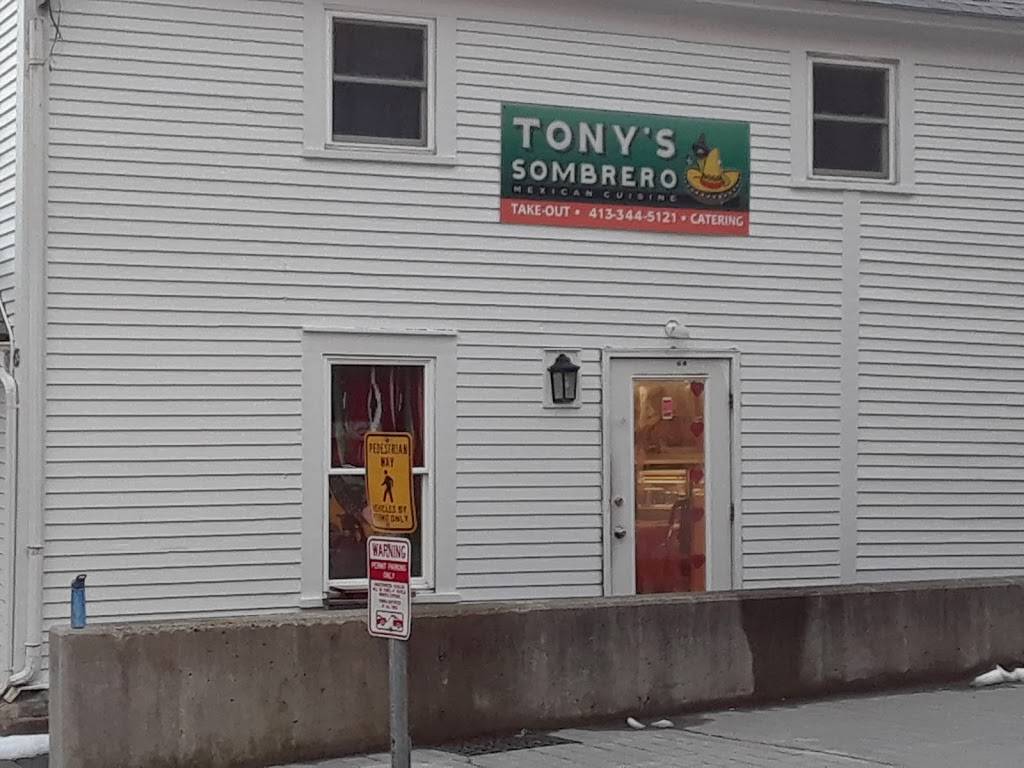 Tonys Sombrero | restaurant | 69 Spring St, Williamstown, MA 01267, USA | 4133445121 OR +1 413-344-5121