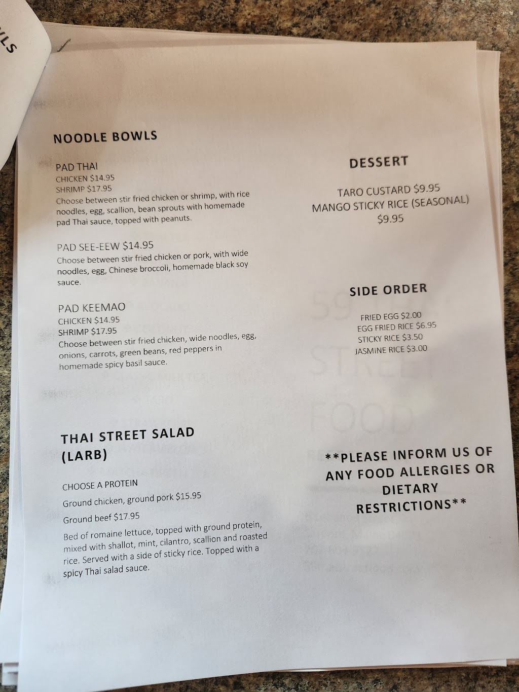 59 Thai Street Food | restaurant | 6 Lebanon St, Sanford, ME 04073, USA | 2076049527 OR +1 207-604-9527