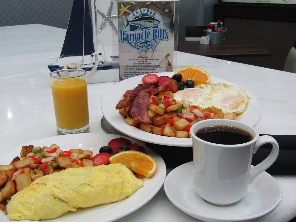 BARNACLE BILLS SEAFOOD HOUSE | restaurant | Holiday Inn St. Augustine - Historic, 1302 N Ponce De Leon Blvd, St. Augustine, FL 32084, USA | 9044942100 OR +1 904-494-2100