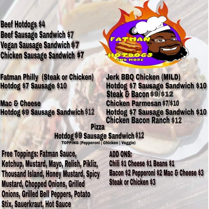 FATMAN HOTDOGS & MORE | restaurant | 9201 NW 27th Ave, Miami, FL 33147, USA | 3059903705 OR +1 305-990-3705