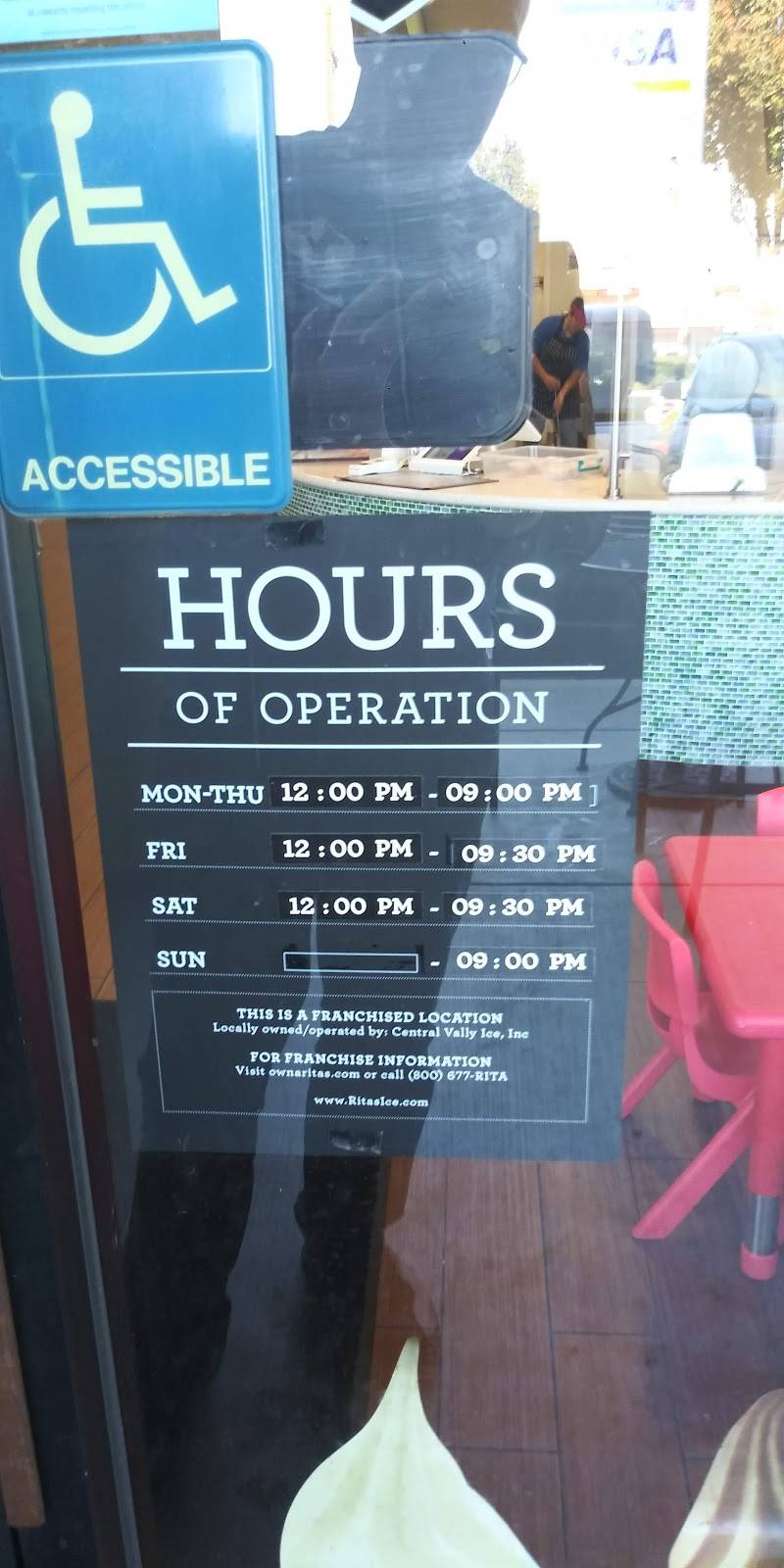 Ritas Italian Ice & Frozen Custard | restaurant | 1515 Mitchell Rd, Ceres, CA 95307, USA | 2092840705 OR +1 209-284-0705