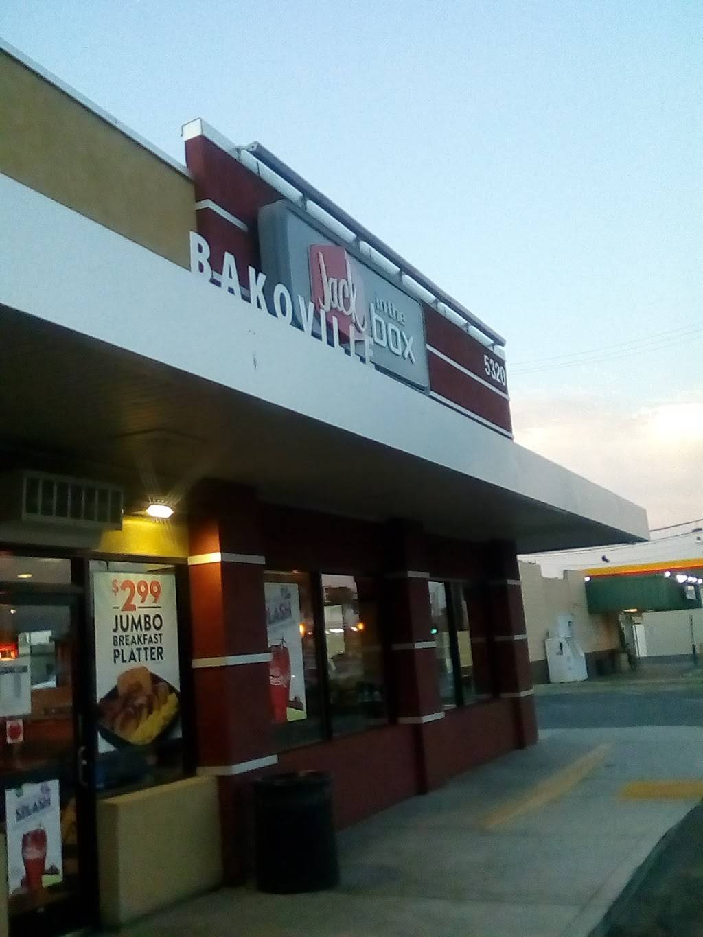 Jack in the Box | restaurant | 5320 Olive Dr, Bakersfield, CA 93308, USA | 6613933391 OR +1 661-393-3391