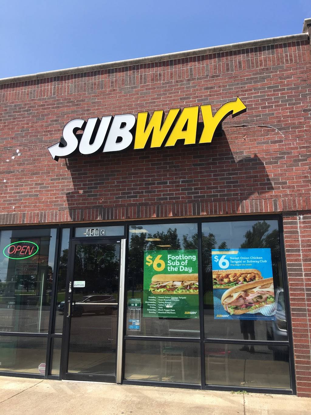 Subway | restaurant | 450 Stateline Rd W Suite C, Southaven, MS 38671, USA | 6623939282 OR +1 662-393-9282
