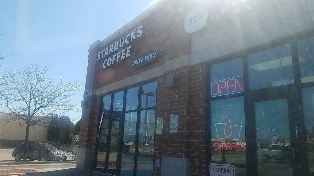 Starbucks | cafe | 2849 E New York St Ave, Aurora, IL 60502, USA | 6302369612 OR +1 630-236-9612
