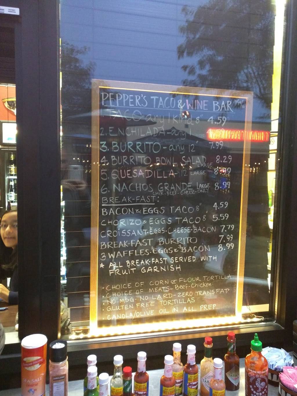 Peppers Taco & Wine Bar | restaurant | 216 Market St W, Gaithersburg, MD 20878, USA | 2402191696 OR +1 240-219-1696