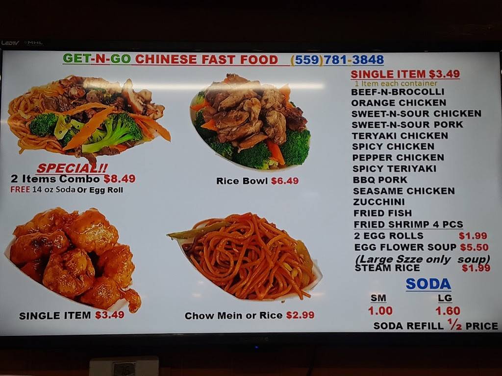 Get-N-Go Chinese Fast-food | restaurant | 356 W Olive Ave, Porterville, CA 93257, USA | 5597813848 OR +1 559-781-3848
