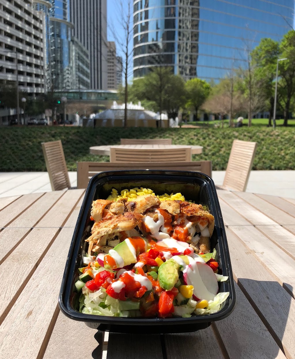 Just Falafel Houston | restaurant | 500 Dallas St Ste T-20B, Houston, TX 77002, USA | 8328772936 OR +1 832-877-2936