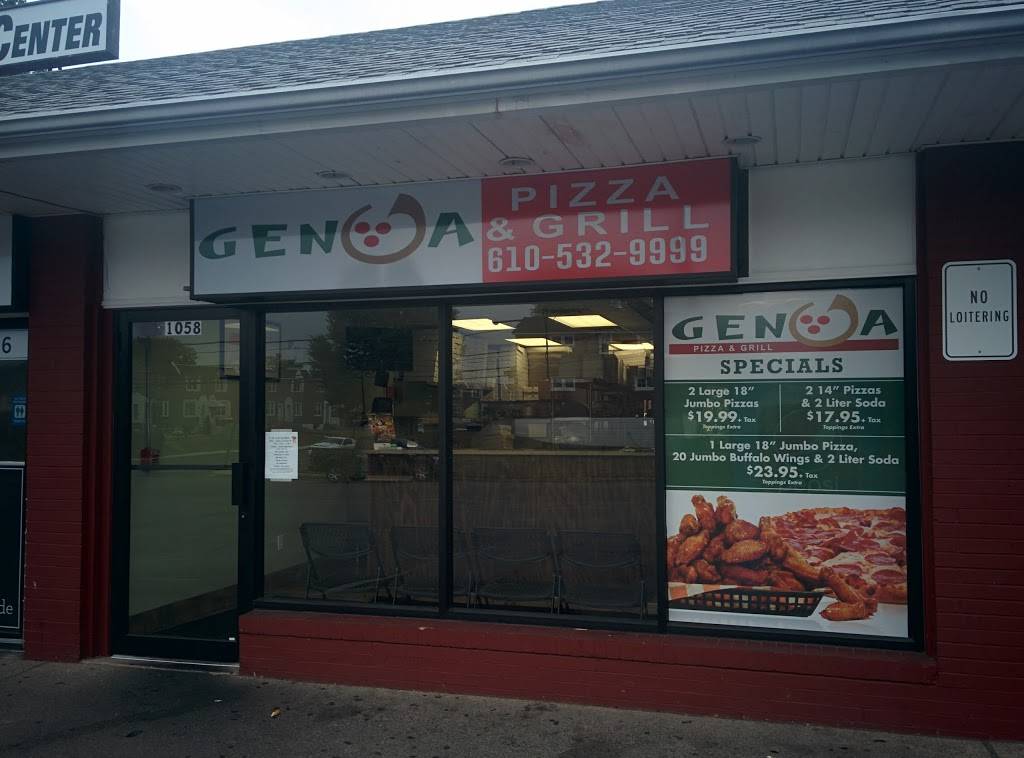 genoa pizza & grill | restaurant | 1058 W Ashland Ave, Glenolden, PA 19036, USA | 6105329999 OR +1 610-532-9999