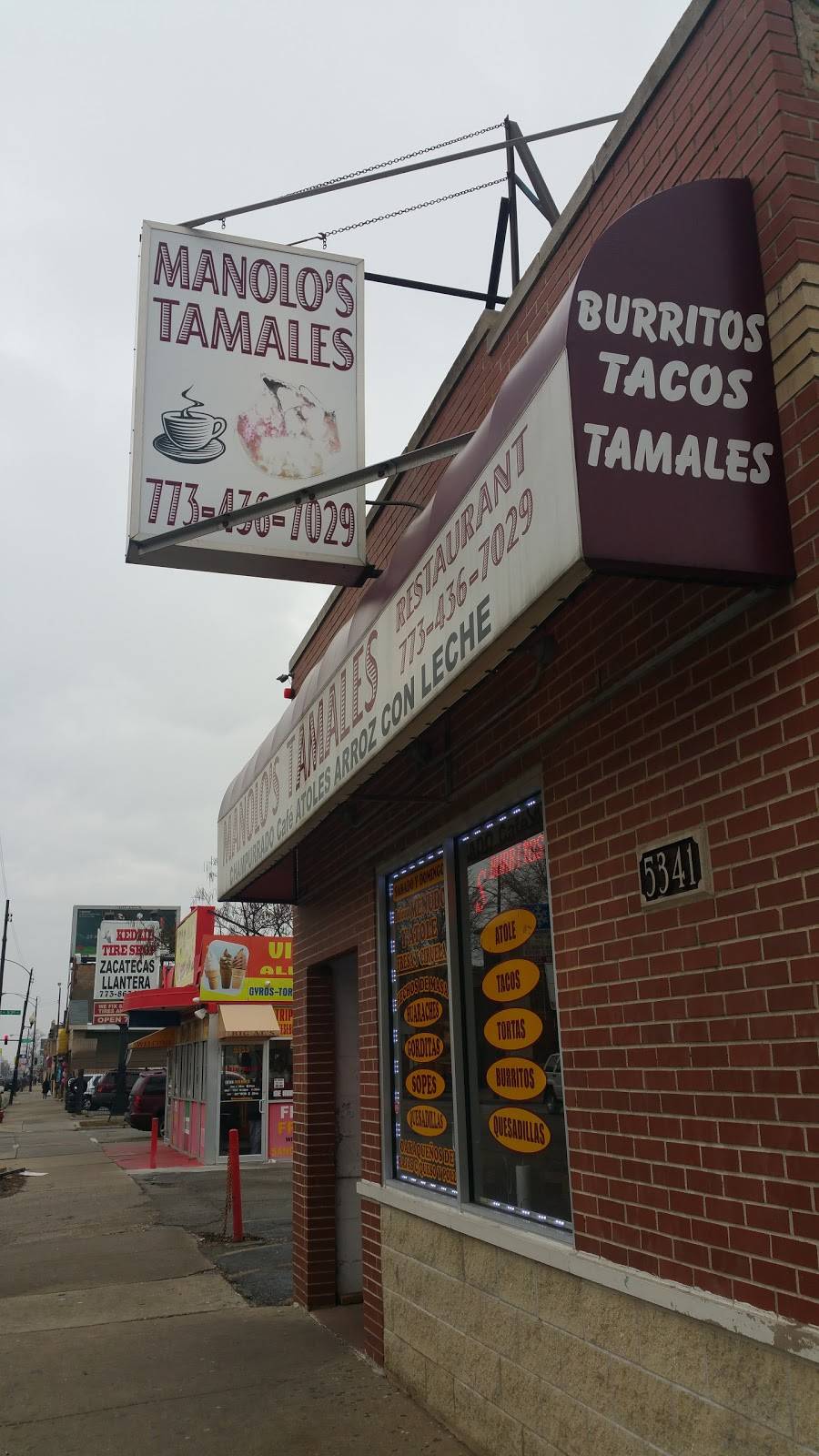 Manolos Tamales | restaurant | 5341 S Kedzie Ave, Chicago, IL 60632, USA | 7734367029 OR +1 773-436-7029