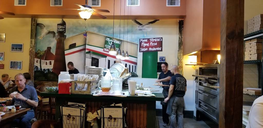 Mama Teresas Flying Pizza | restaurant | 416 21st St, Galveston, TX 77550, USA | 4097656262 OR +1 409-765-6262