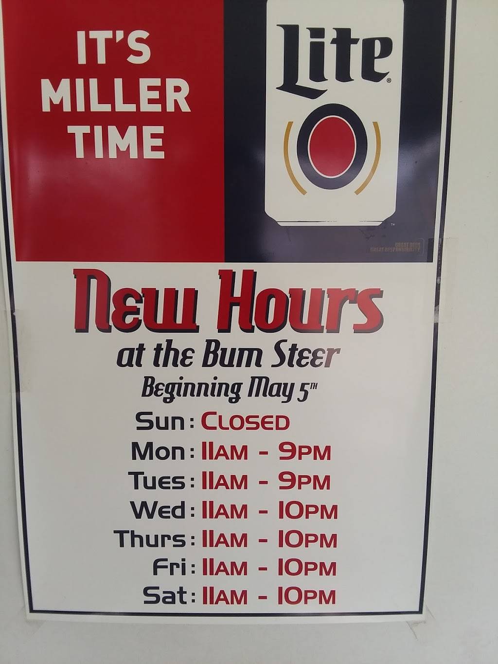 Bum Steer | restaurant | 105 S Buffalo St, Elkland, PA 16920, USA | 8142585142 OR +1 814-258-5142