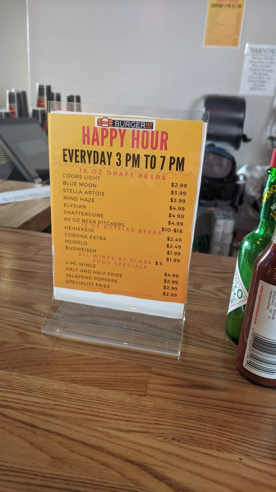 BurgerIM | restaurant | 1751 N 1st St #10, San Jose, CA 95112, USA | 4084365180 OR +1 408-436-5180