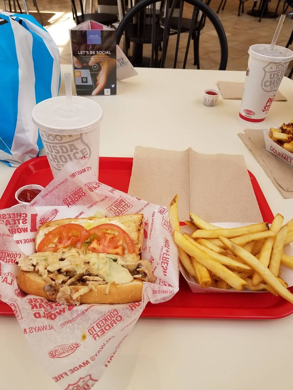Charleys Philly Steaks | restaurant | 500 Winchester Ave Ste 154, Ashland, KY 41101, USA | 6063255275 OR +1 606-325-5275