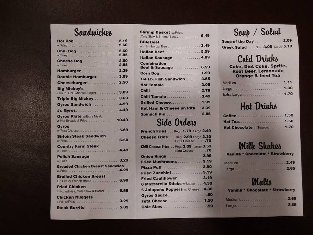 Mickeys Gyros | restaurant | 10701 S Roberts Rd, Palos Hills, IL 60465, USA | 7089740880 OR +1 708-974-0880