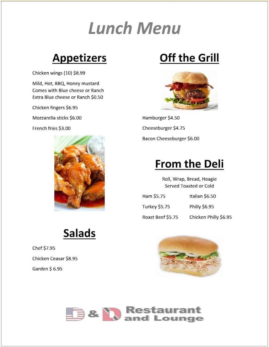 D&D Restaurant and Lounge | restaurant | 4014 Indian River Rd, Chesapeake, VA 23325, USA | 7579378882 OR +1 757-937-8882