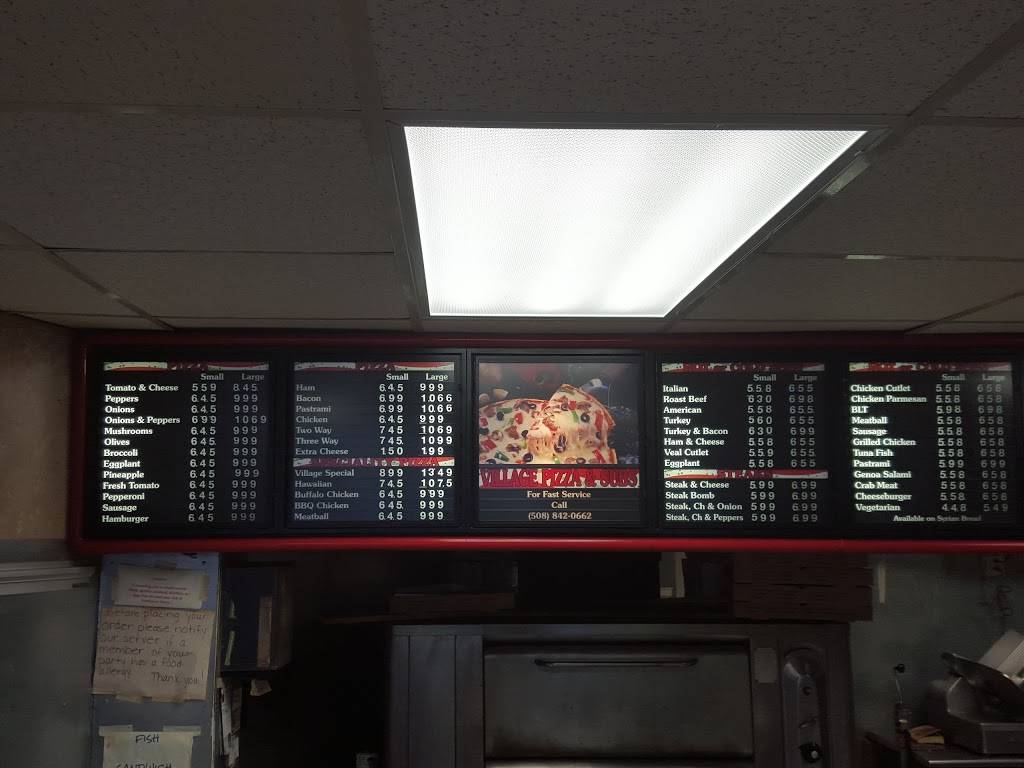 Village Pizza | restaurant | 16 Maple Ave, Shrewsbury, MA 01545, USA | 5088420662 OR +1 508-842-0662