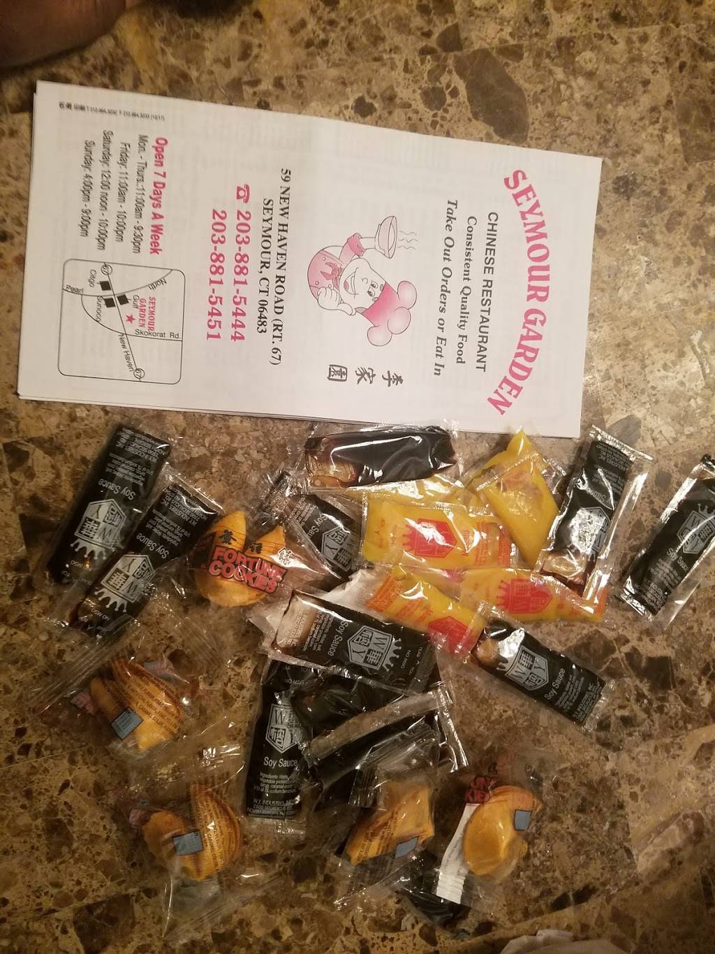 Seymour Garden Take Out Restaurant | restaurant | 59 New Haven Rd, Seymour, CT 06483, USA | 2038815444 OR +1 203-881-5444