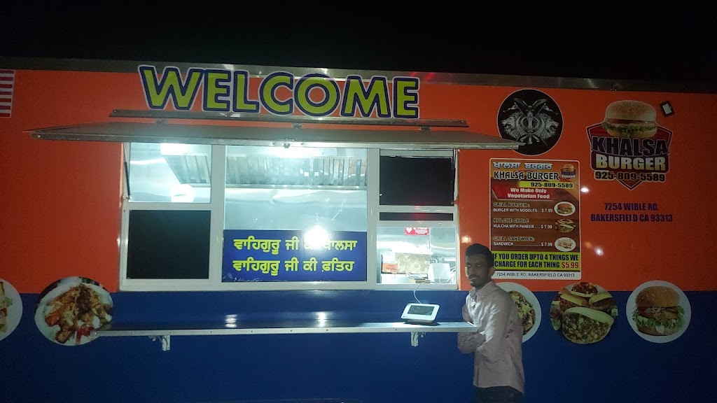 Khalsa burger | restaurant | 7320 Wible Rd, Bakersfield, CA 93313, USA | 9258095589 OR +1 925-809-5589