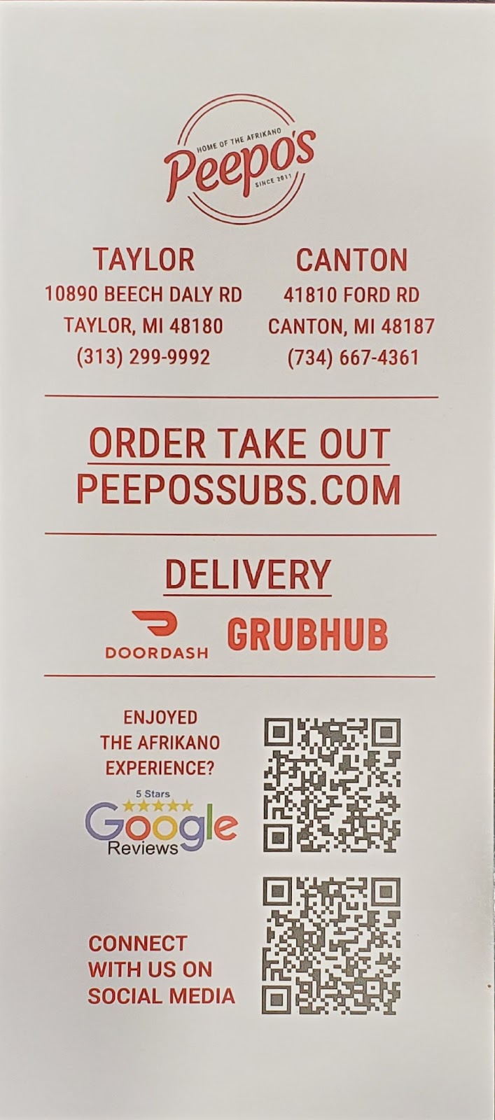 Peepos - Canton | restaurant | 41810 Ford Rd, Canton, MI 48187, USA | 7346674361 OR +1 734-667-4361