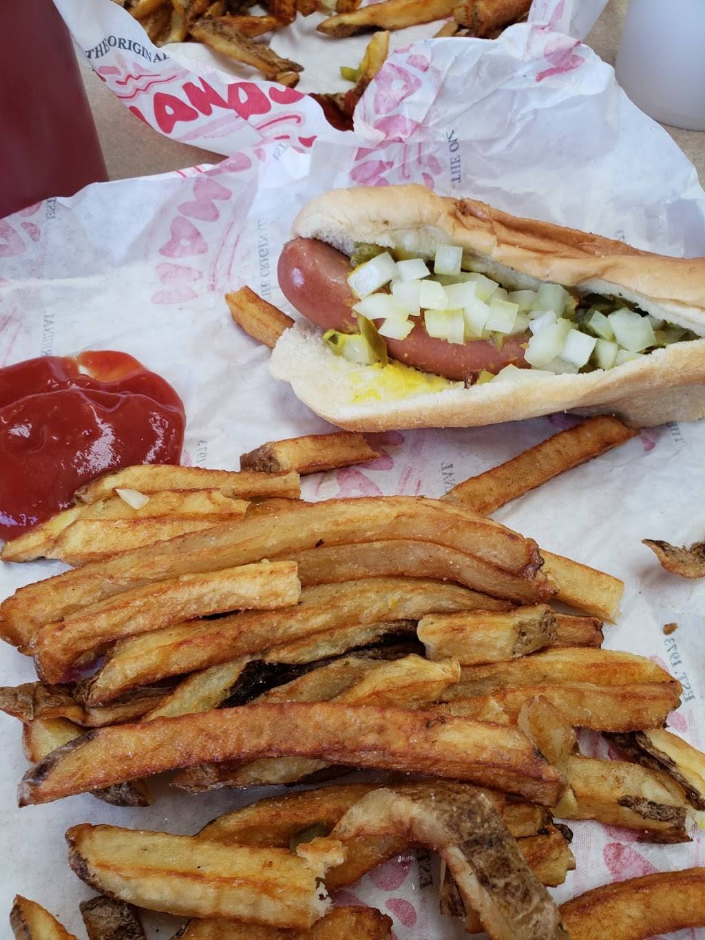 The Original Nanas Hot Dogs | restaurant | 1102 E Irving Park Rd, Streamwood, IL 60107, USA | 6302892226 OR +1 630-289-2226