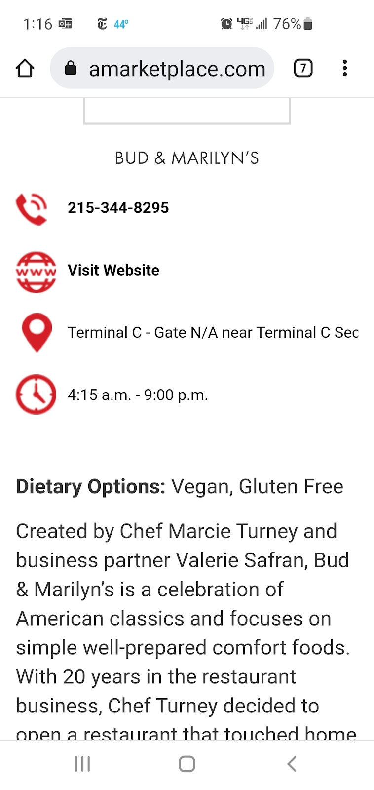 Bud & Marilyns | restaurant | 8500 Essington Ave, Philadelphia, PA 19153, USA | 2153448295 OR +1 215-344-8295