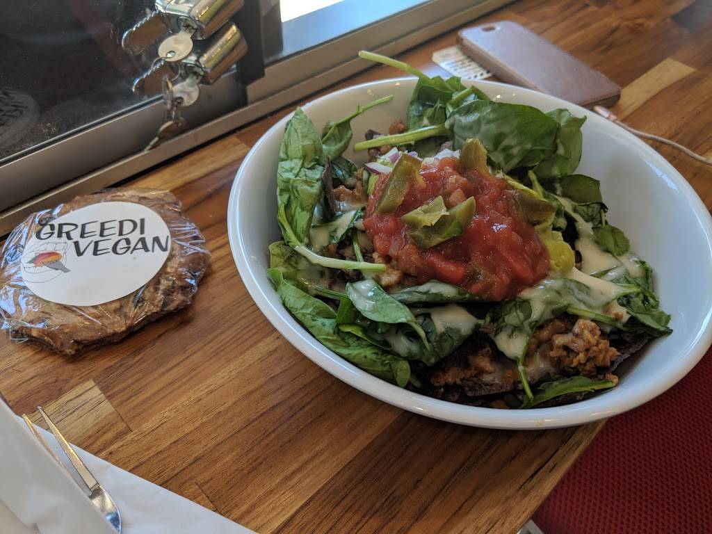 Greedi Vegan | restaurant | Fl STORE, 1031 Bergen St, Brooklyn, NY 11216, USA | 3476277900 OR +1 347-627-7900