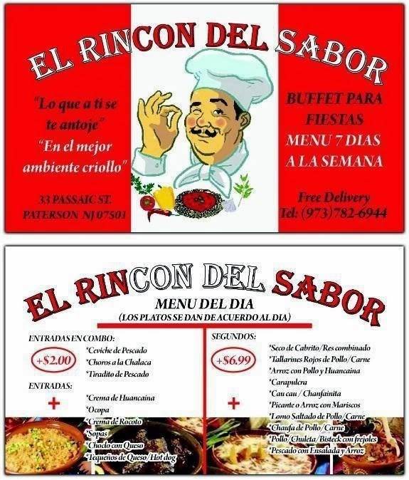 El Rincón de Sabor | restaurant | 33 Passaic St, Paterson, NJ 07501, USA | 9737826944 OR +1 973-782-6944