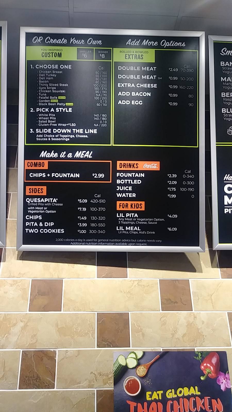 Pita Pit | restaurant | 3520 Westgate Mall, Fairview Park, OH 44126, USA | 2167675266 OR +1 216-767-5266