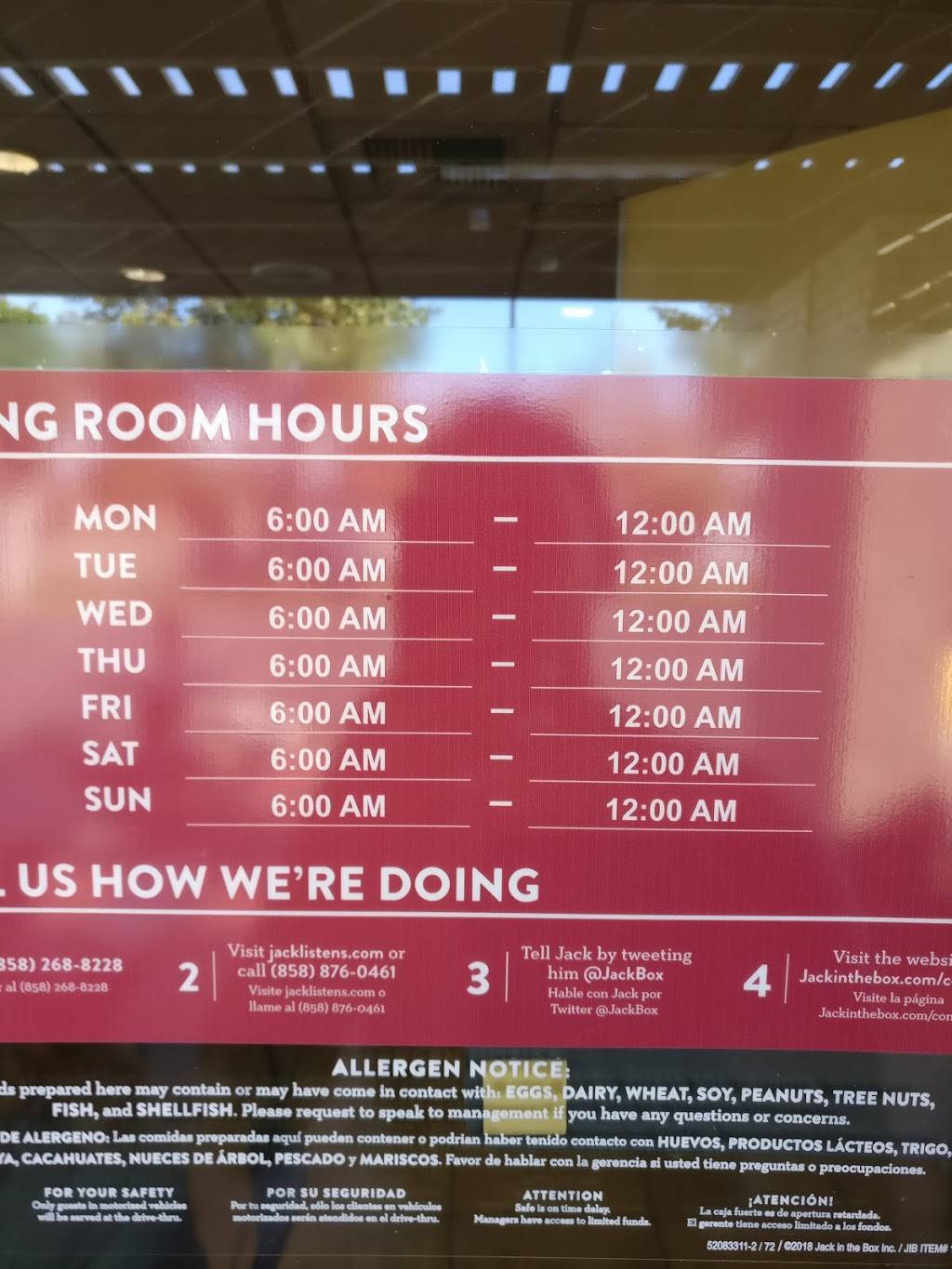 Jack in the Box | restaurant | 10809 Tierrasanta Blvd, San Diego, CA 92124, USA | 8582688228 OR +1 858-268-8228