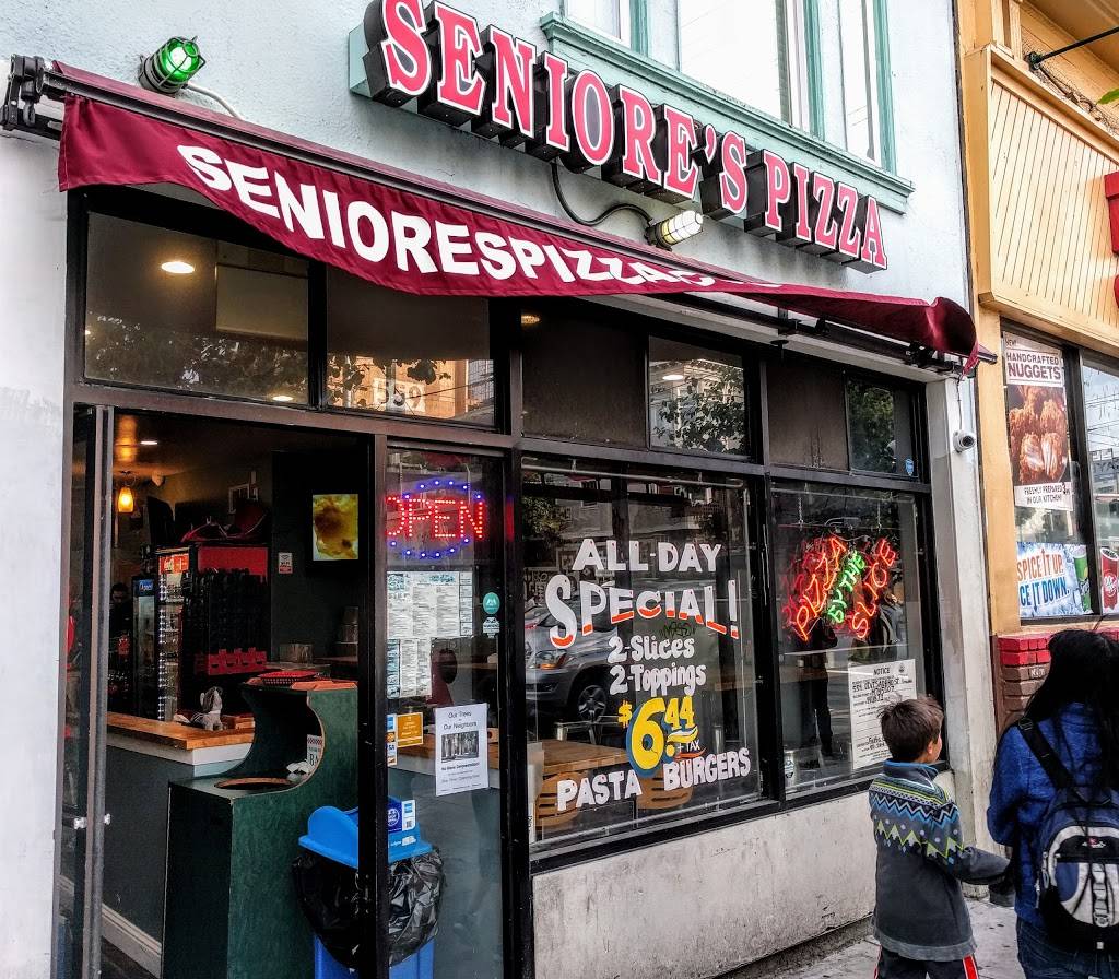 Seniores Pizza | restaurant | 559 Divisadero St, San Francisco, CA 94117, USA | 4154005222 OR +1 415-400-5222