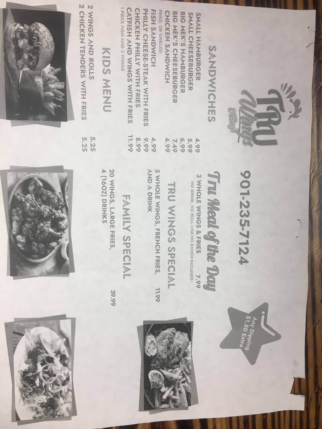 Tru Wings | restaurant | 7742 US-64, Oakland, TN 38060, USA | 9012357124 OR +1 901-235-7124