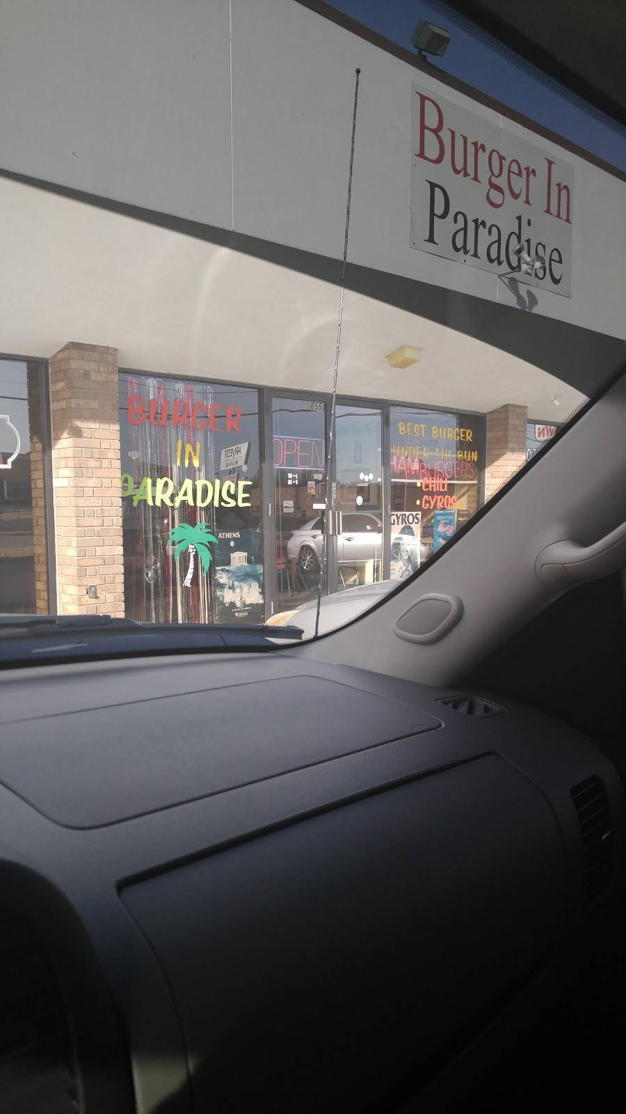 Burger In Paradise | restaurant | 6551 E 71st St, Tulsa, OK 74133, USA | 9184922287 OR +1 918-492-2287